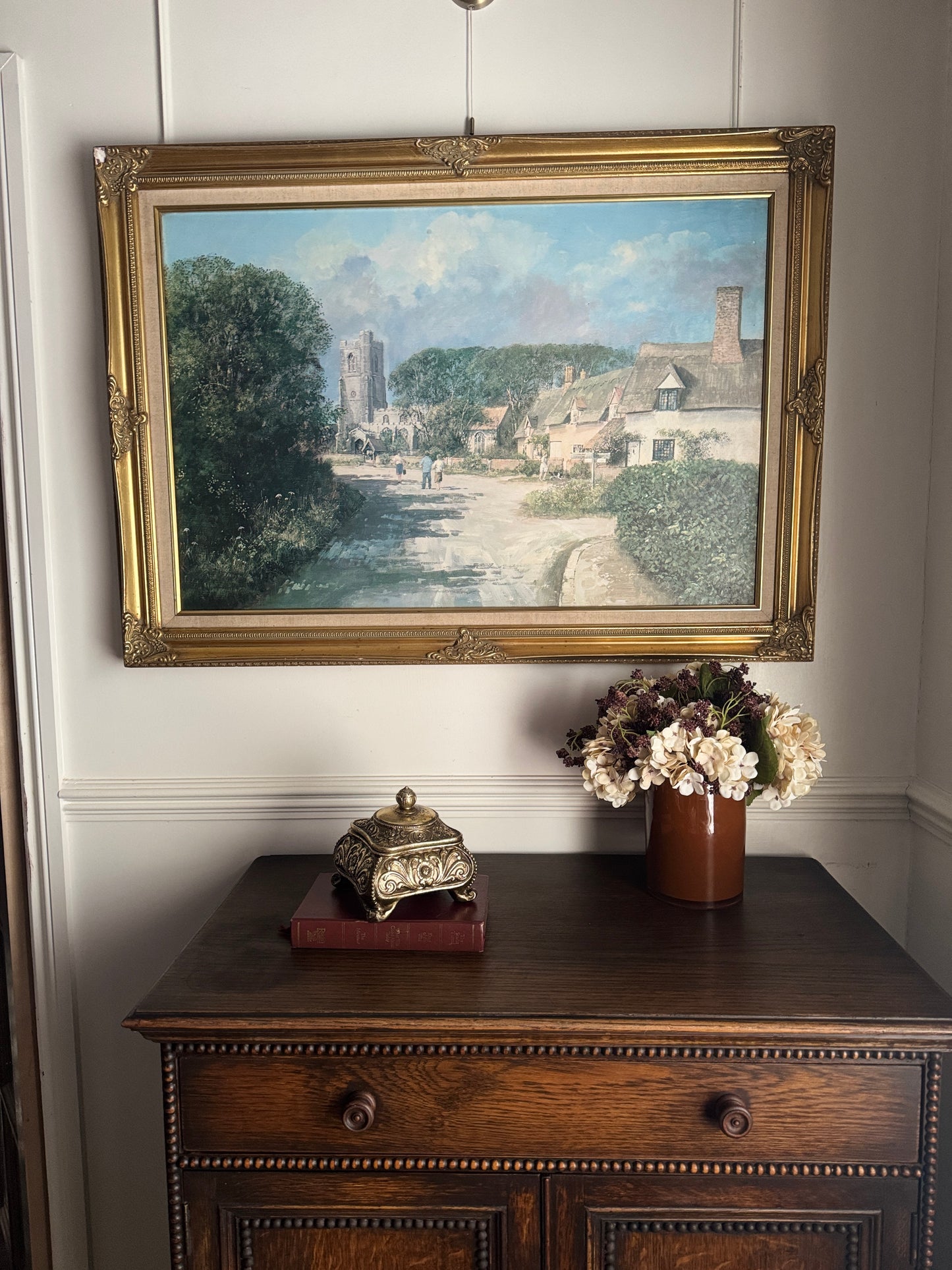 Vintage Framed Textured Art Print – Summer’s Day by Clive Madgwick