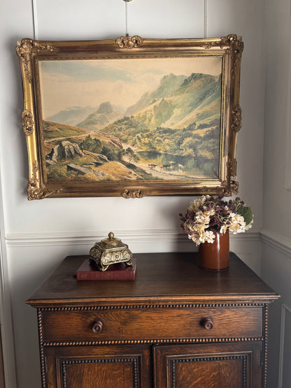 Sidney Richard Percy Cattle Watering Borrowdale Vintage Giclee Print Large