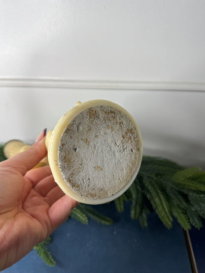 Vintage Resin Cherub Pedestal Candle Holder – Two Arm Taper Holder