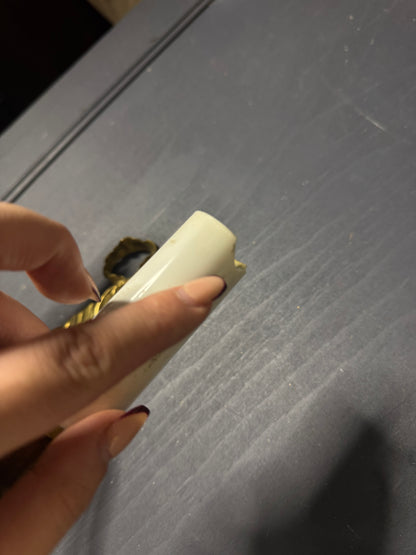 Early 20th Century Louis XVI–Style Brass Two-Arm Wall Light with Ribbon Detail