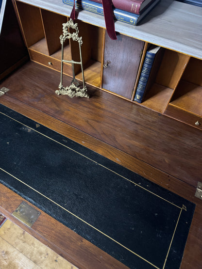 Antique Bureau Desk — French Romantic Style - Distressed Chalk Paint Finish