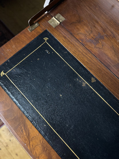Antique Bureau Desk — French Romantic Style - Distressed Chalk Paint Finish