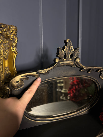 Antique Ebonised Victorian Chiffonier / Drink Cabinet — 19th Century — Upcycled Chalk Paint Finish
