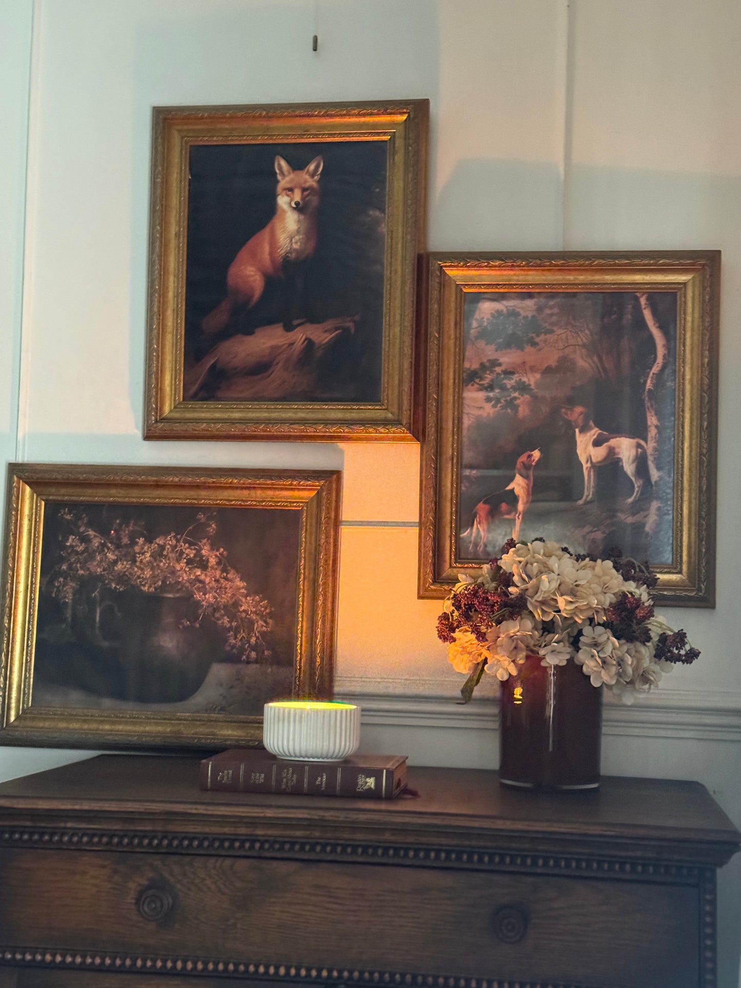 Vintage Gallery Wall Set, Rustic Victorian Prints -Gilded Manor Wall Collection