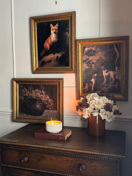 Vintage Gallery Wall Set, Rustic Victorian Prints -Gilded Manor Wall Collection