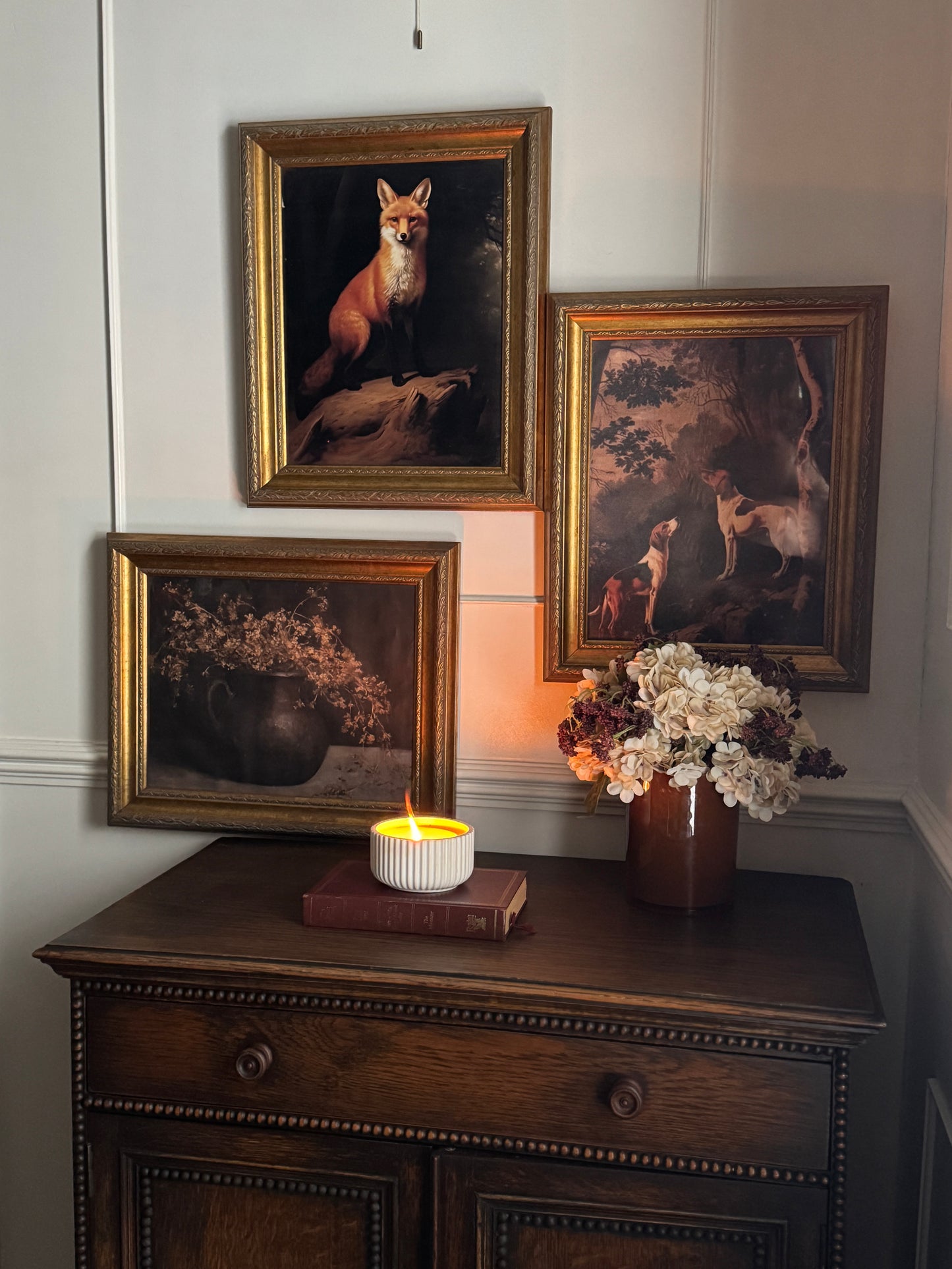 Vintage Gallery Wall Set, Rustic Victorian Prints -Gilded Manor Wall Collection