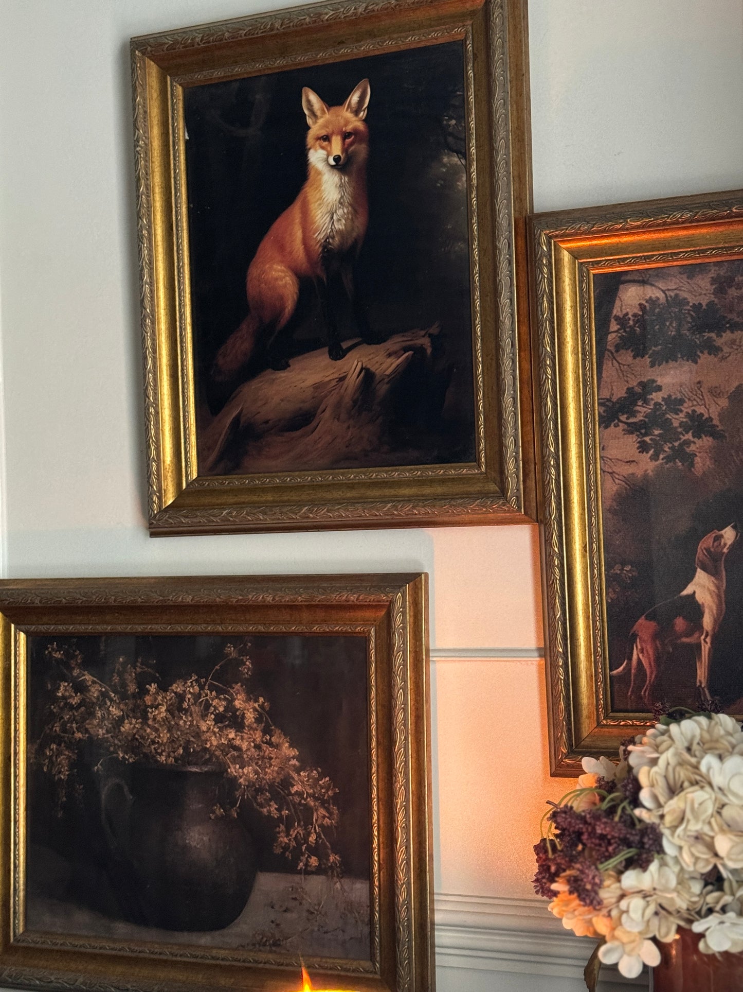 Vintage Gallery Wall Set, Rustic Victorian Prints -Gilded Manor Wall Collection