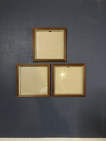 Small Vintage Matching Square Frame Set of 3