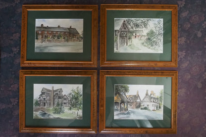 Vintage Lynn Rhodes Gallery Wall Set - Framed Original Artwork Collection