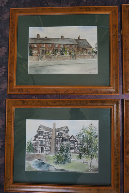 Vintage Lynn Rhodes Gallery Wall Set - Framed Original Artwork Collection