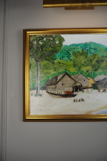 Days in Thailand - Original Oil Painting by N.G. Reynolds