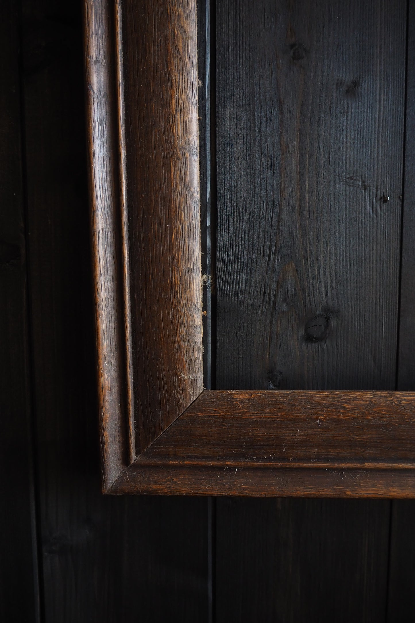 The Velora-  Walnut Edge Large Frame Rustic Frame