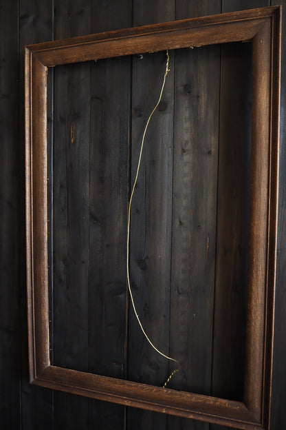 The Velora-  Walnut Edge Large Frame Rustic Frame