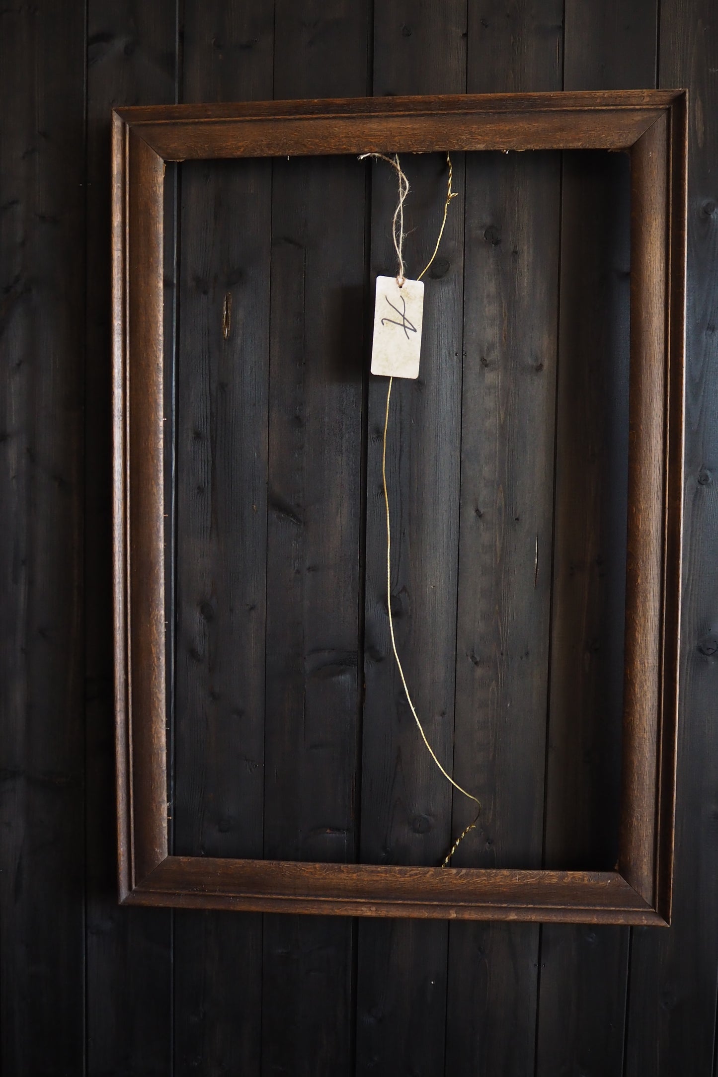 The Velora-  Walnut Edge Large Frame Rustic Frame