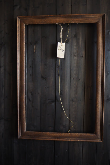 The Velora-  Walnut Edge Large Frame Rustic Frame