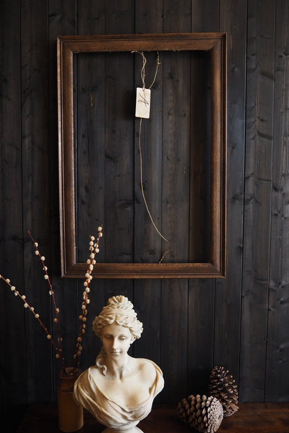 The Velora-  Walnut Edge Large Frame Rustic Frame