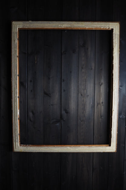 The Caspira-  Oak with Gold Trim Large Frame Rustic Frame