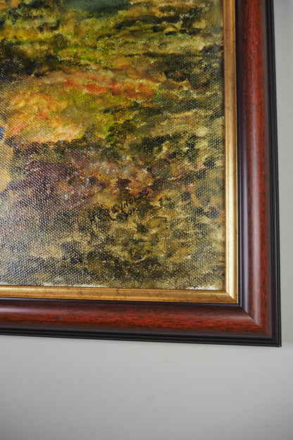 Hilltop Shadows and Light - Original Oil Painting by N.G. Reynolds