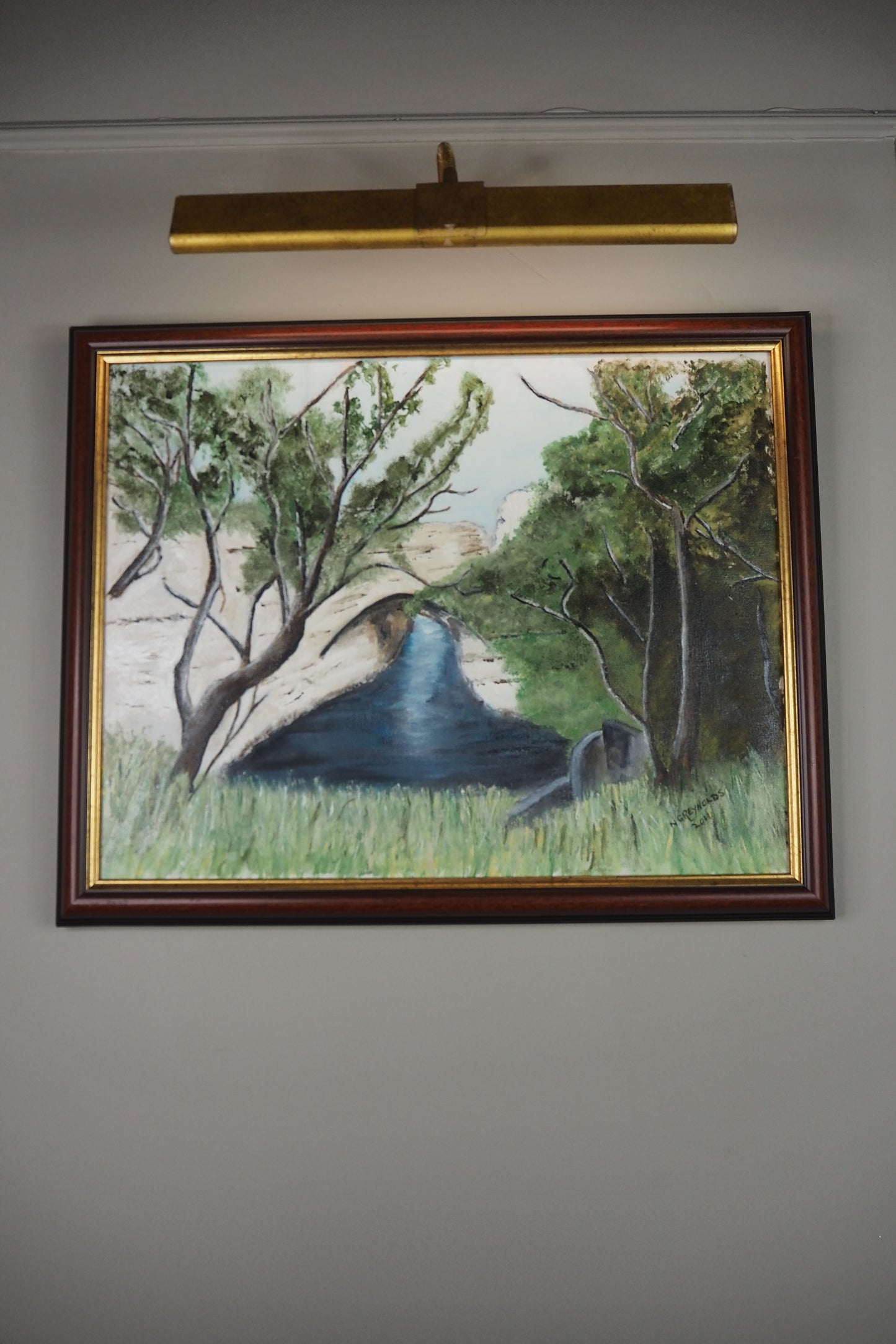 Midnight Crossing - Original Oil Painting by N.G. Reynolds