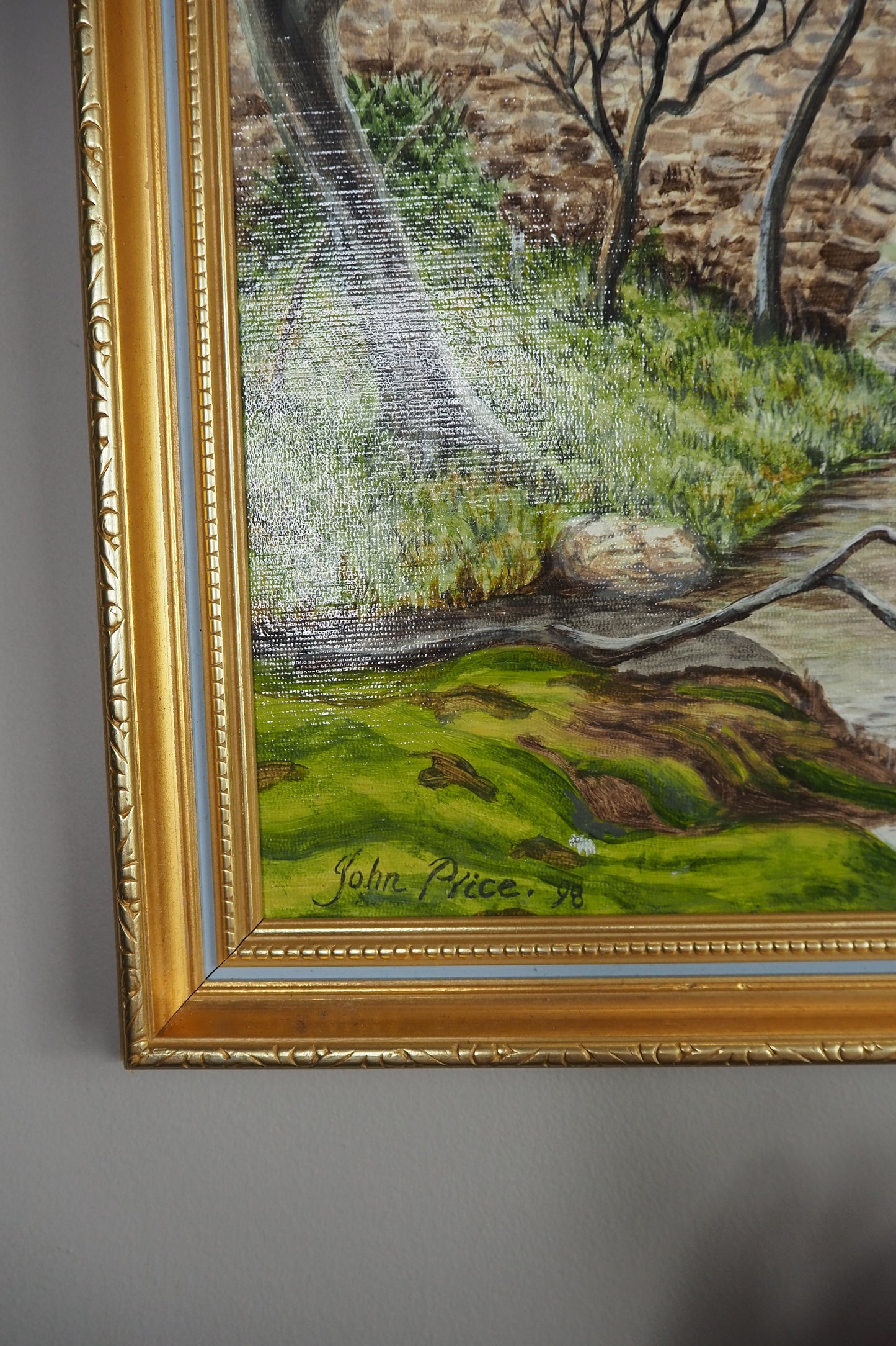 Vintage Landscape Oil Painting by John Price - 1998