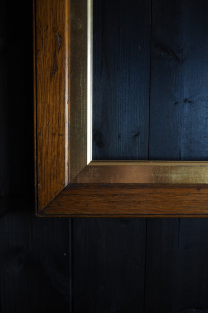 The Chester - Victorian Thick Solid Oak Wood Frame with Gold Trim