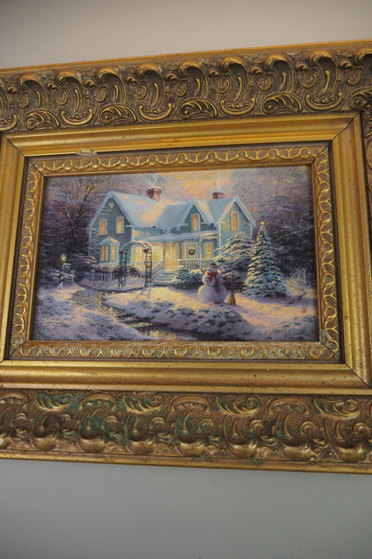 Thomas Kinkade Blessings of Christmas Lithograph | Brushwork Collection Print