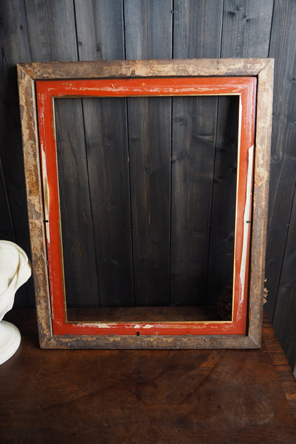 The Chester - Victorian Thick Solid Oak Wood Frame with Gold Trim
