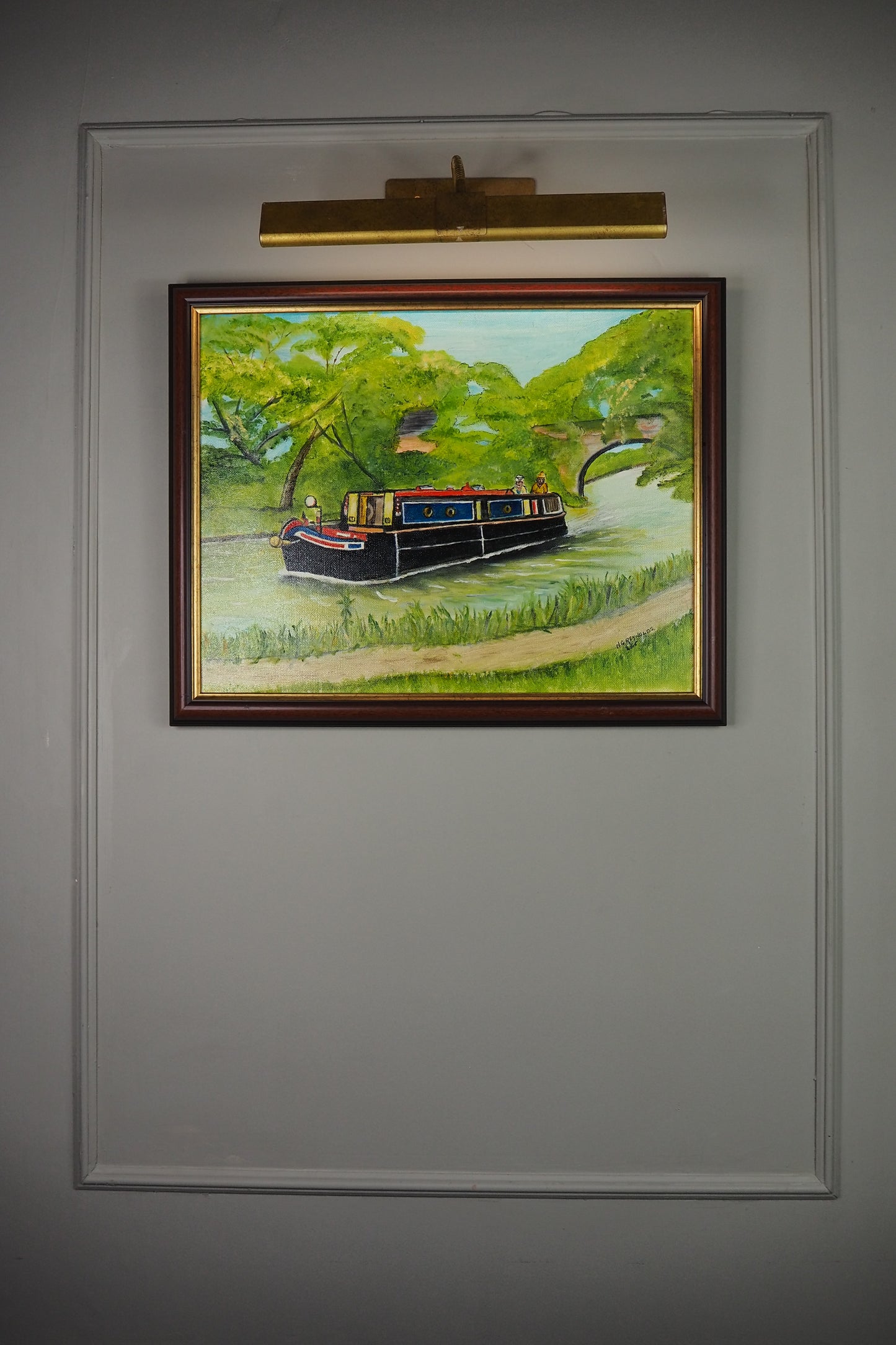 Moments on a Colourful Tide - Original Oil Painting by N.G. Reynolds