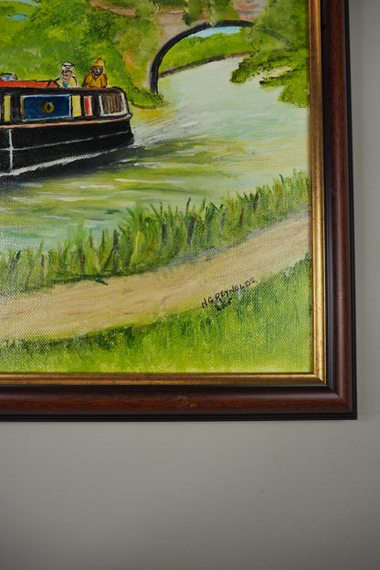 Moments on a Colourful Tide - Original Oil Painting by N.G. Reynolds