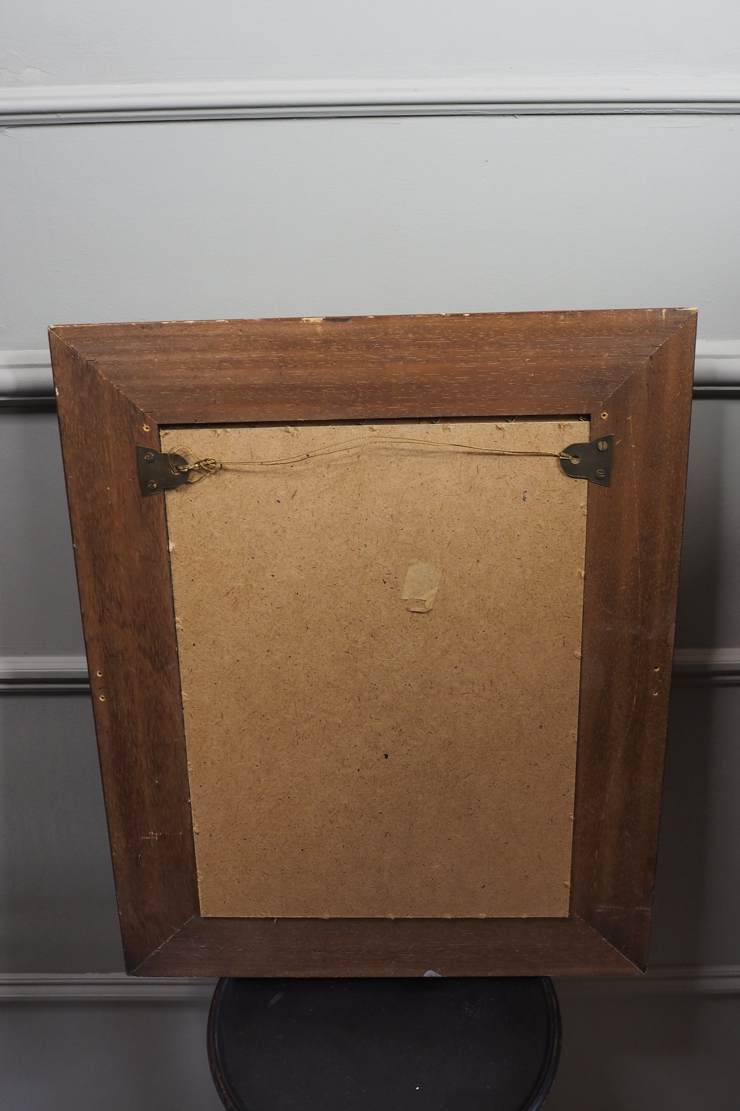 Vintage Floral Oil Painting by E. Henstock in a Carved Wooden Frame
