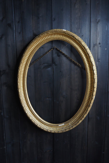 The Painswick – Antique Ornate Gold Thick Gilt Oval Frame