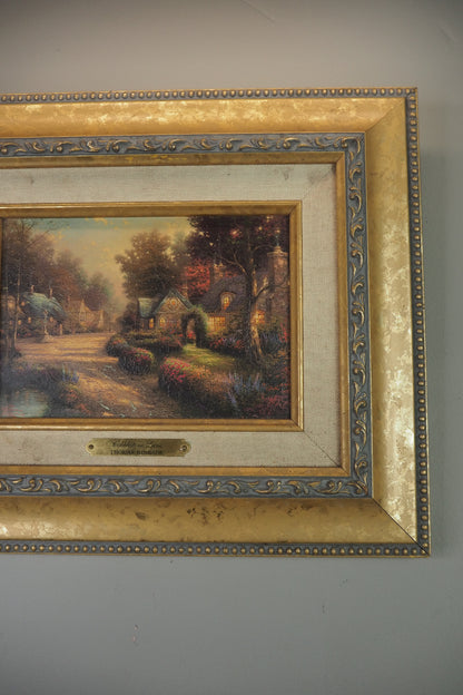 Thomas Kinkade Cobblestone Lane Lithograph | Brushwork Collection Print