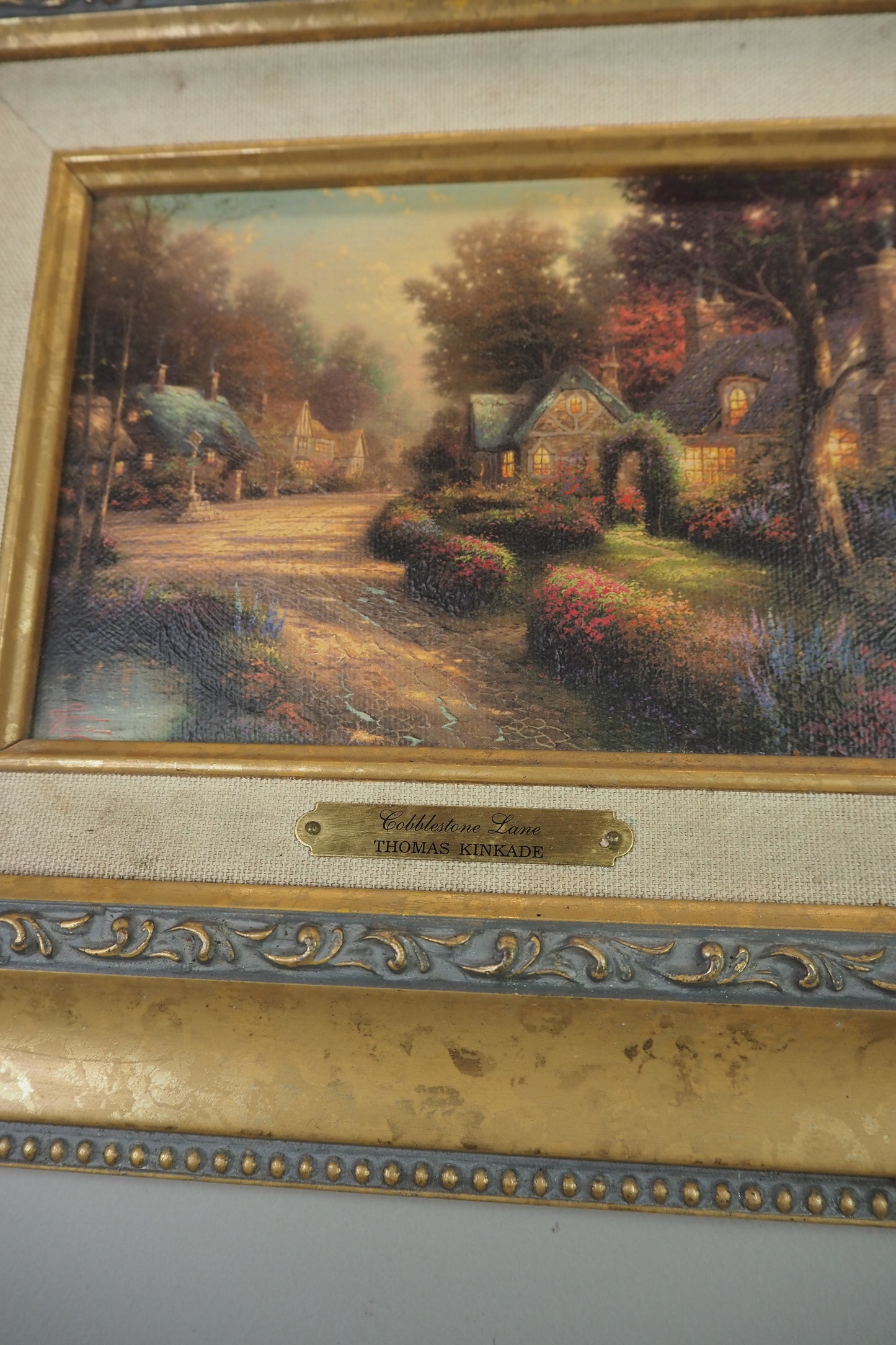 Thomas Kinkade Cobblestone Lane Lithograph | Brushwork Collection Print