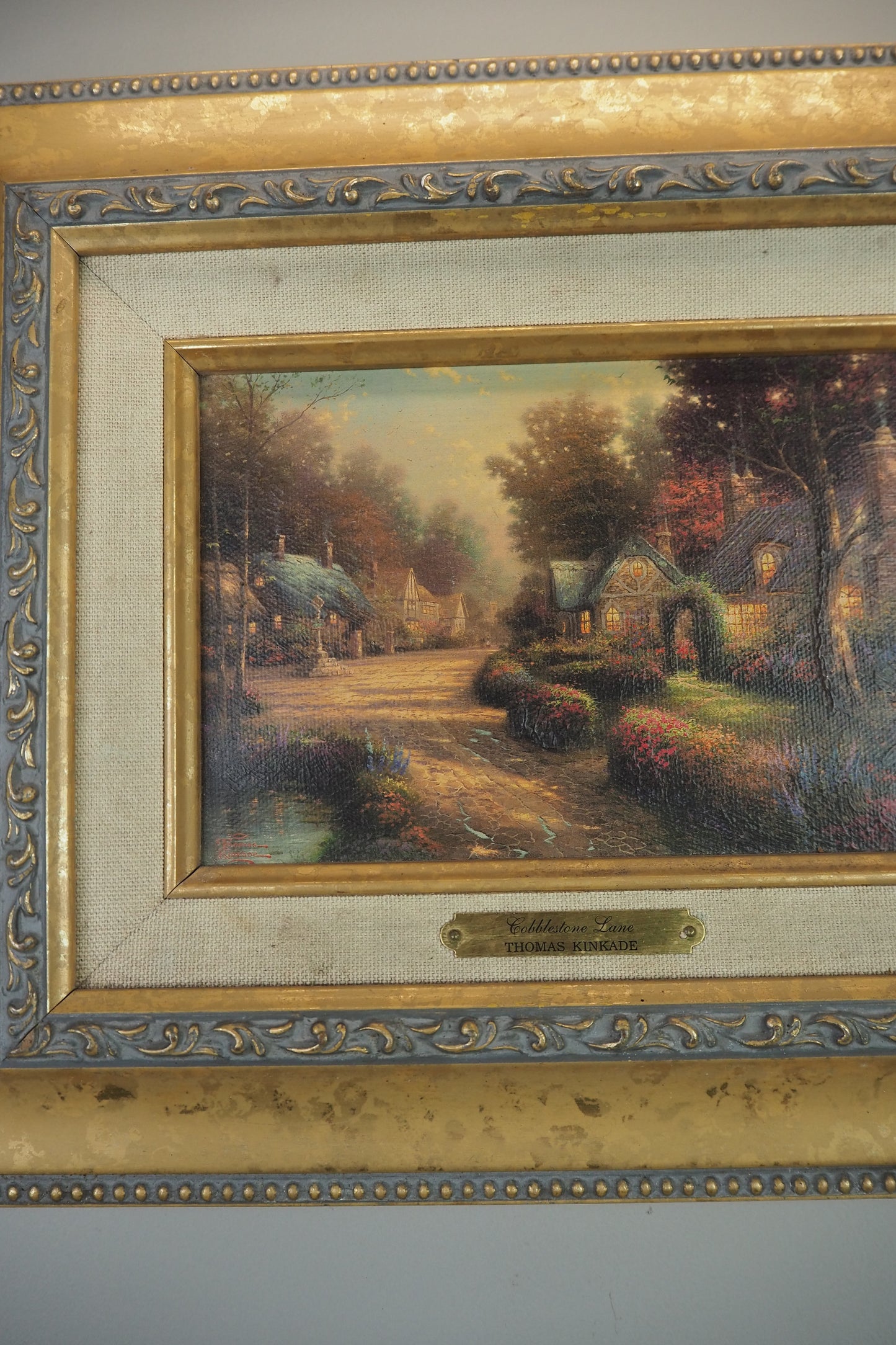 Thomas Kinkade Cobblestone Lane Lithograph | Brushwork Collection Print