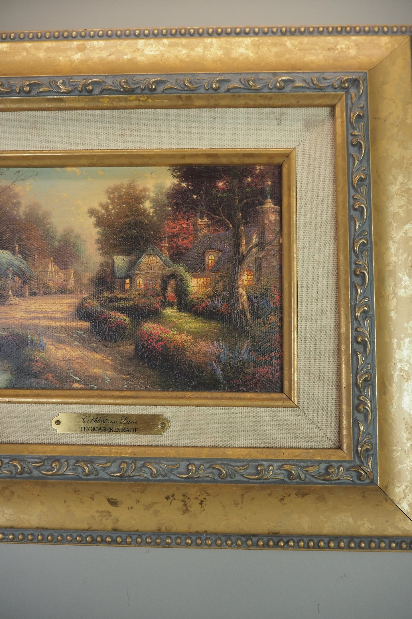 Thomas Kinkade Cobblestone Lane Lithograph | Brushwork Collection Print