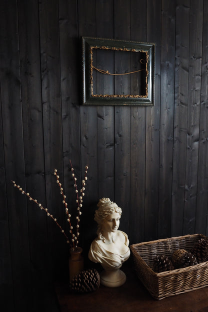 The Ashcombe - Antique Victorian Dark Green Gilt Frame