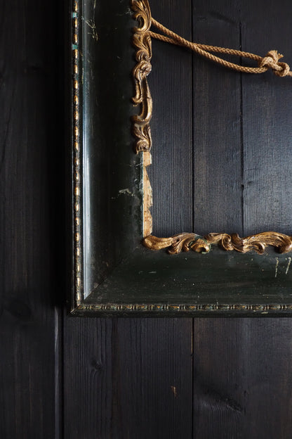 The Ashcombe - Antique Victorian Dark Green Gilt Frame