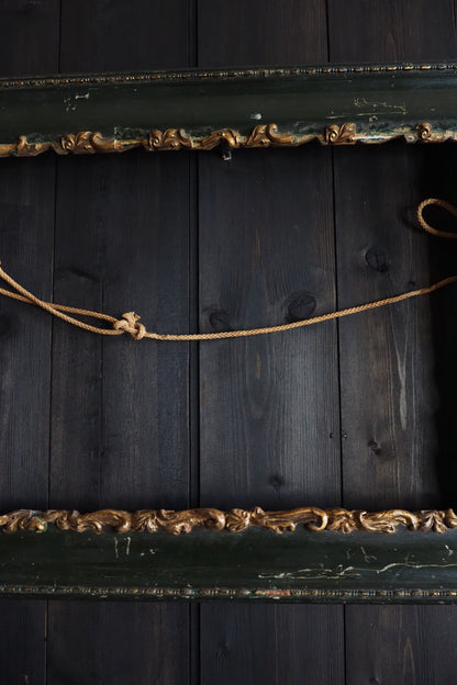 The Ashcombe - Antique Victorian Dark Green Gilt Frame
