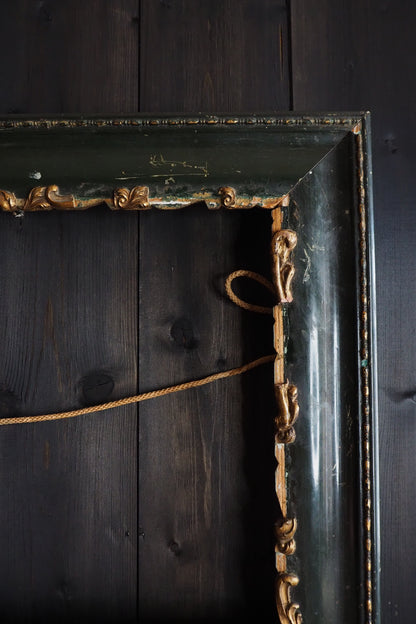 The Ashcombe - Antique Victorian Dark Green Gilt Frame