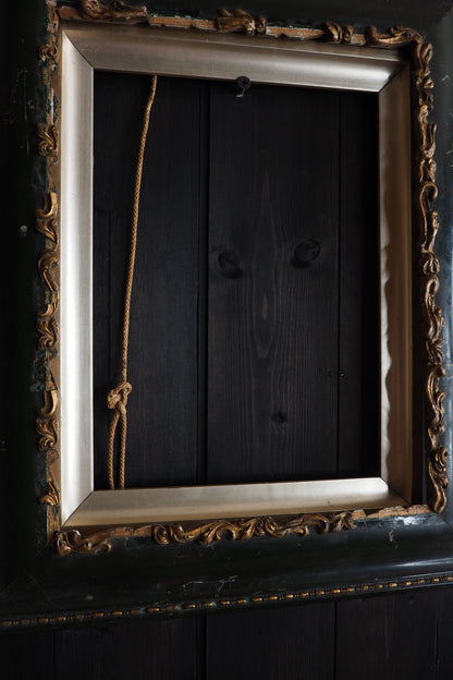 The Ashcombe - Antique Victorian Dark Green Gilt Frame