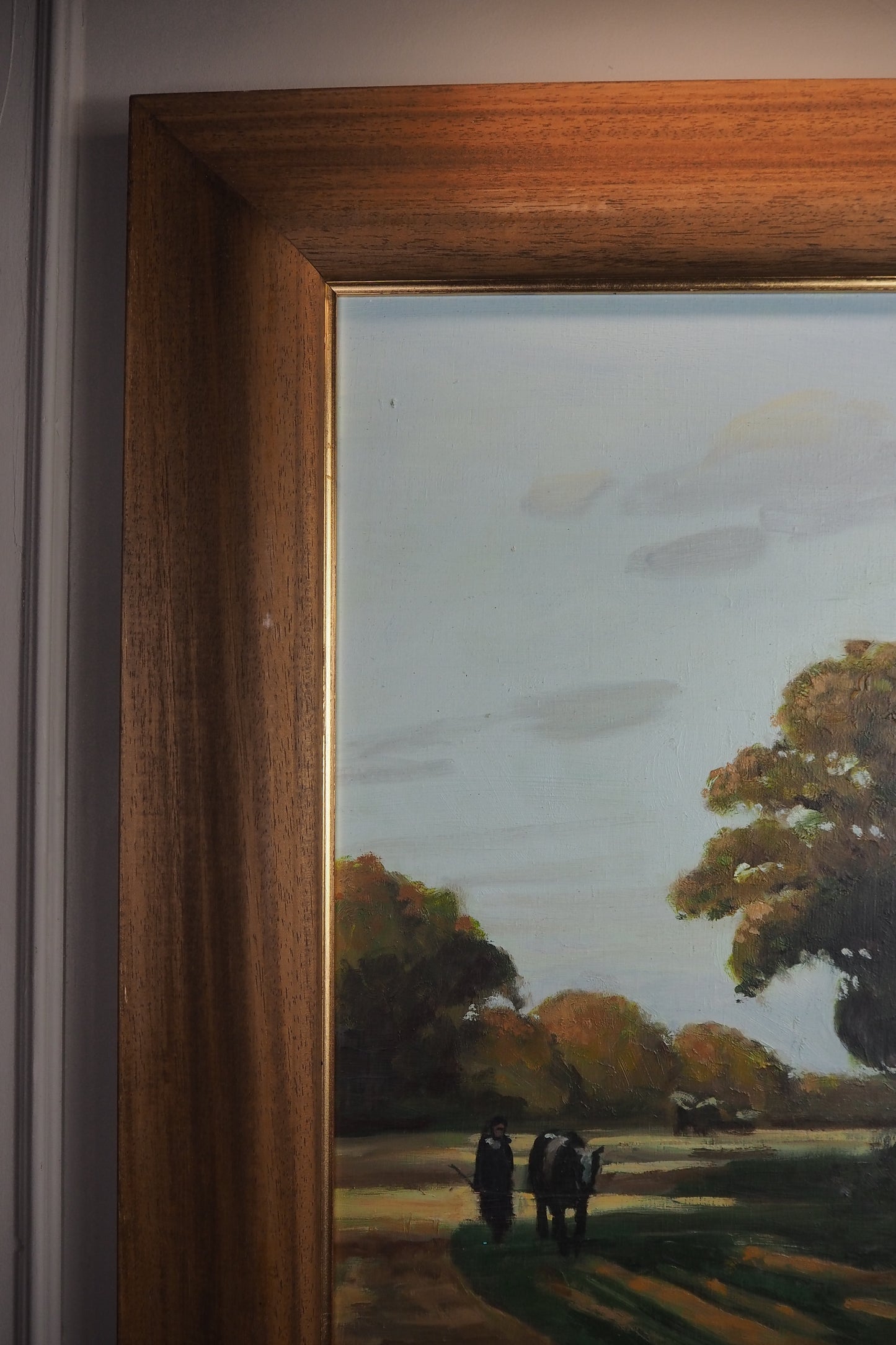 Cows in the Meadow -Original Nichol Wheatley Landscape Oil Painting