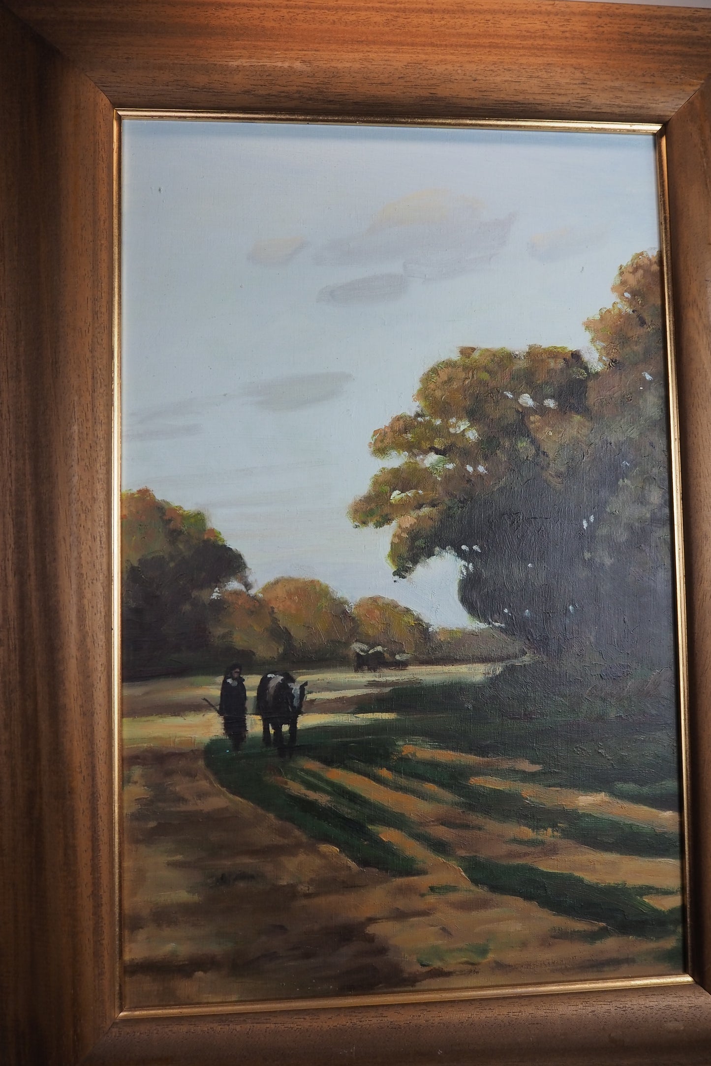 Cows in the Meadow -Original Nichol Wheatley Landscape Oil Painting