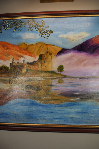 Castle of Fire and Foam - Original Oil Painting by N.G. Reynolds