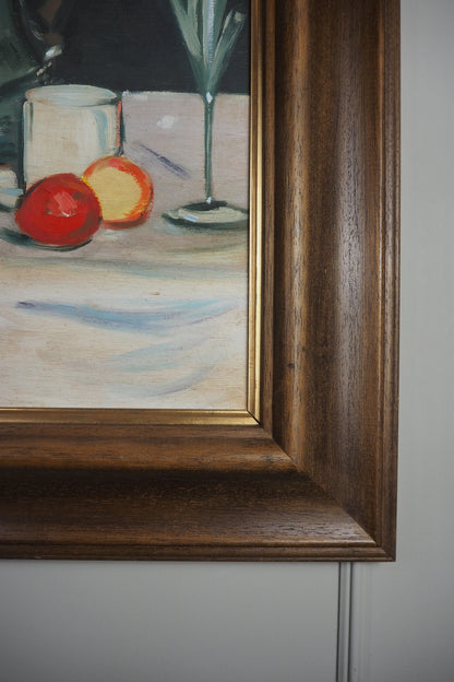 Scottish Colourist Inspired Still Life with Coffee Pot -Original Nichol Wheatley Oil Painting