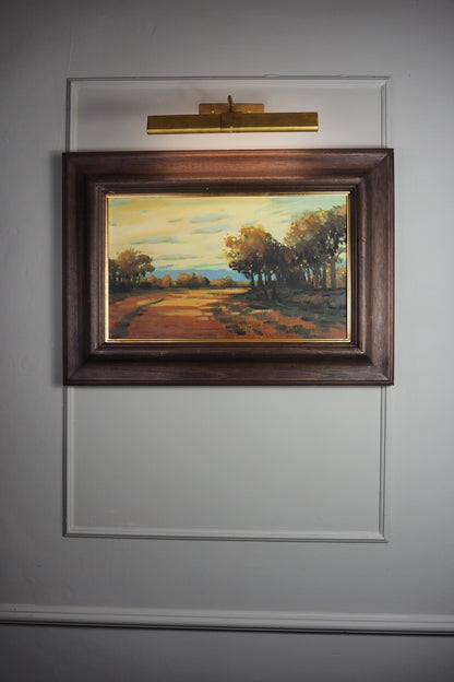 Beneath the Autumn Sunset -Original Nichol Wheatley Landscape Oil Painting