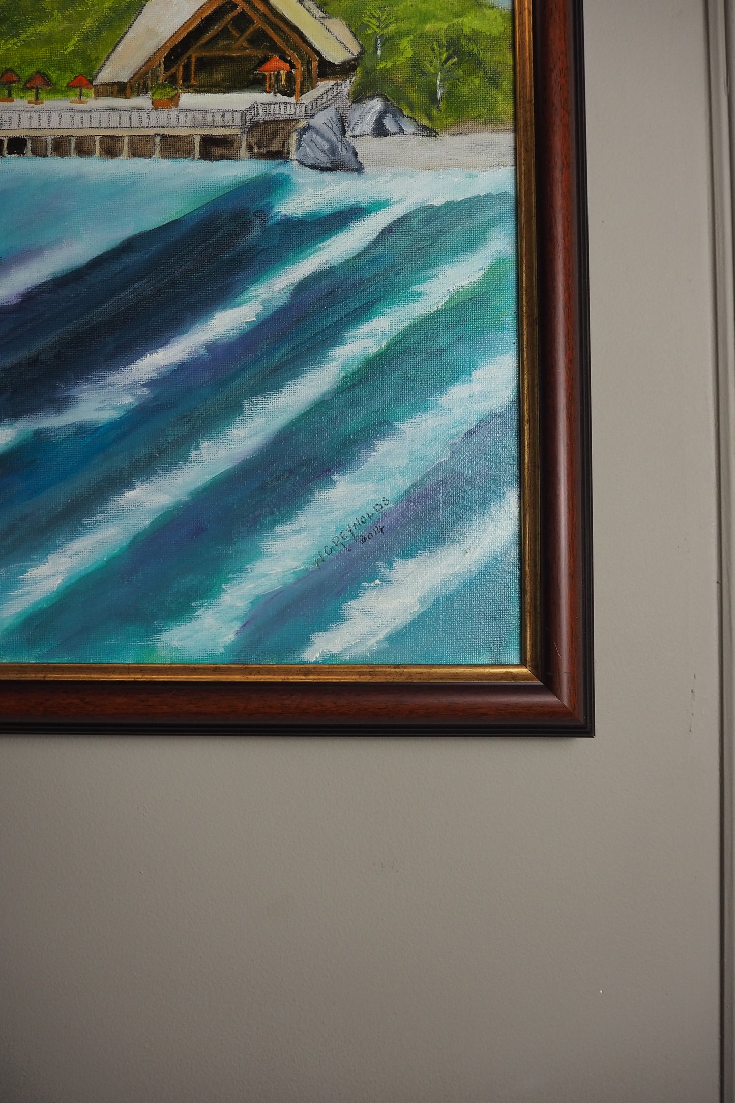 Ocean Breeze & Blue Skies - Original Oil Painting by N.G. Reynolds