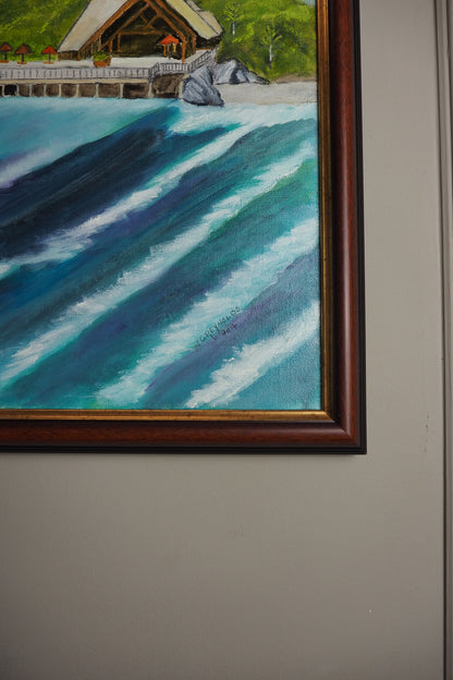 Ocean Breeze & Blue Skies - Original Oil Painting by N.G. Reynolds