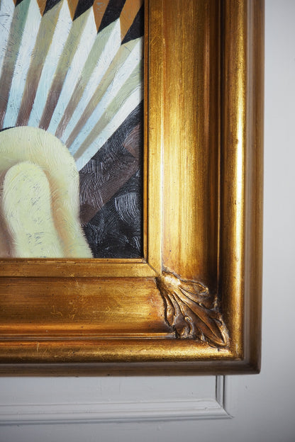 Art Deco Style Oil Painting - Homage to Fabio Hurtado's Blue tango" Oblivion