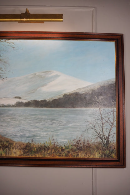 Majestic Reflections – Vintage Large Signed Oil Painting