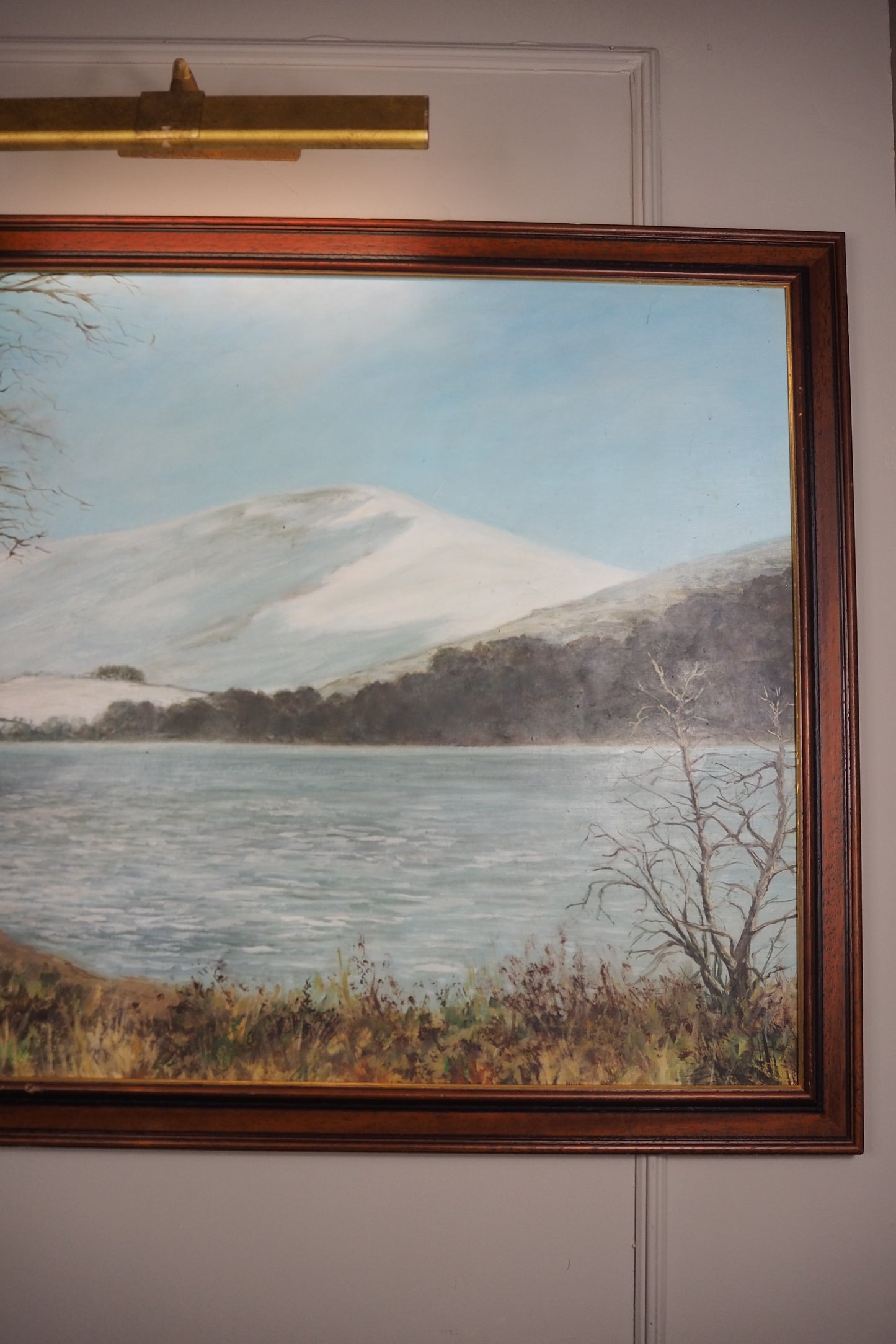 Majestic Reflections – Vintage Large Signed Oil Painting